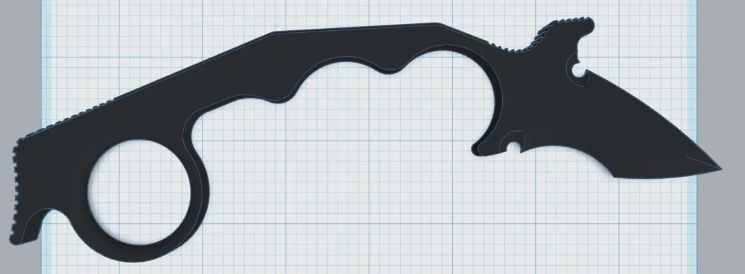 karambit 22 3d modèles télécharger créalité nuage 3d print model - Mito3D