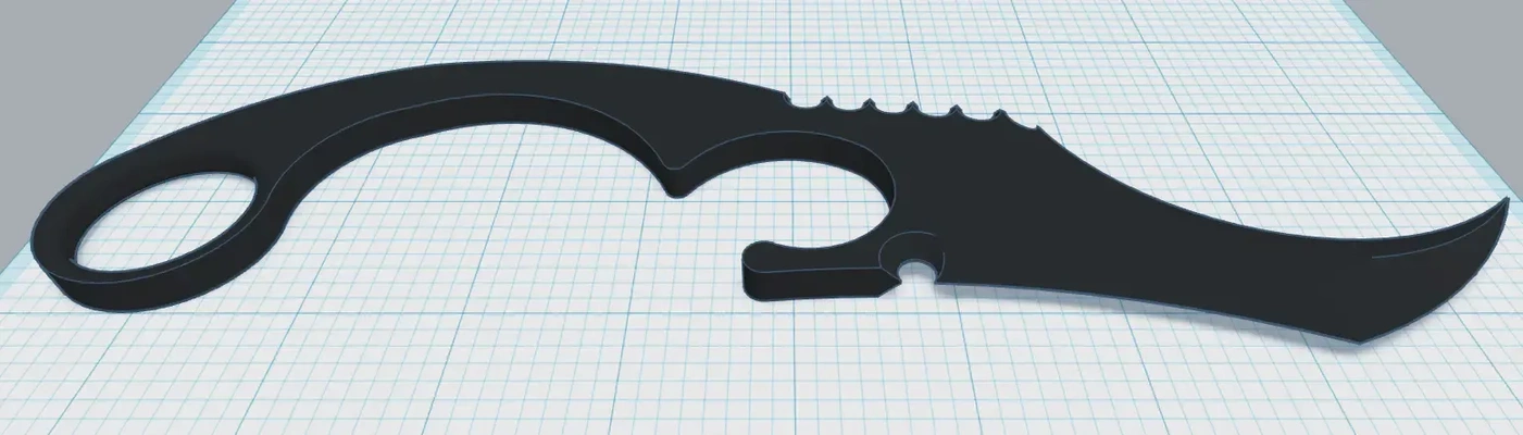 karambit 28 3d modelle download realität wolke 3d print model - Mito3D