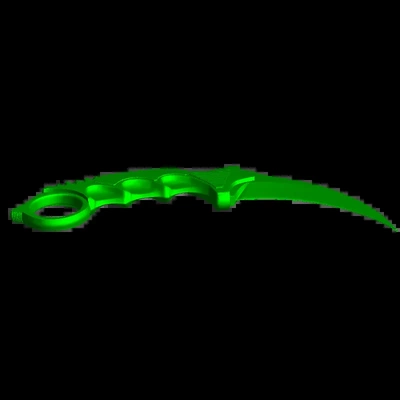 karambit csgo 3d models download creality cloud 3d print model - Mito3D