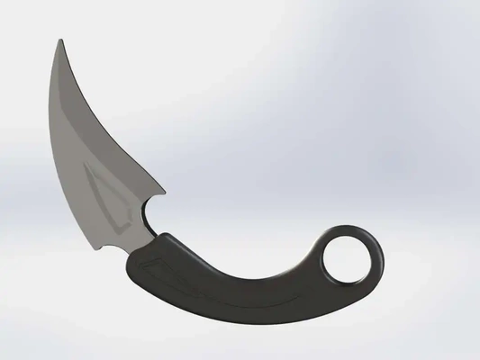 karambit kerambit coltello replica arma puntello giocattolo 3d modelli scarica creality nube coltelli 3d print model - Mito3D