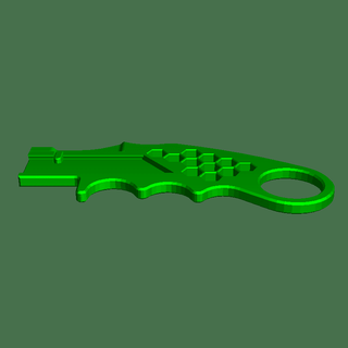 karambit styled utility knife mk2 3d models download creality cloud Household 3d print model - Mito3D