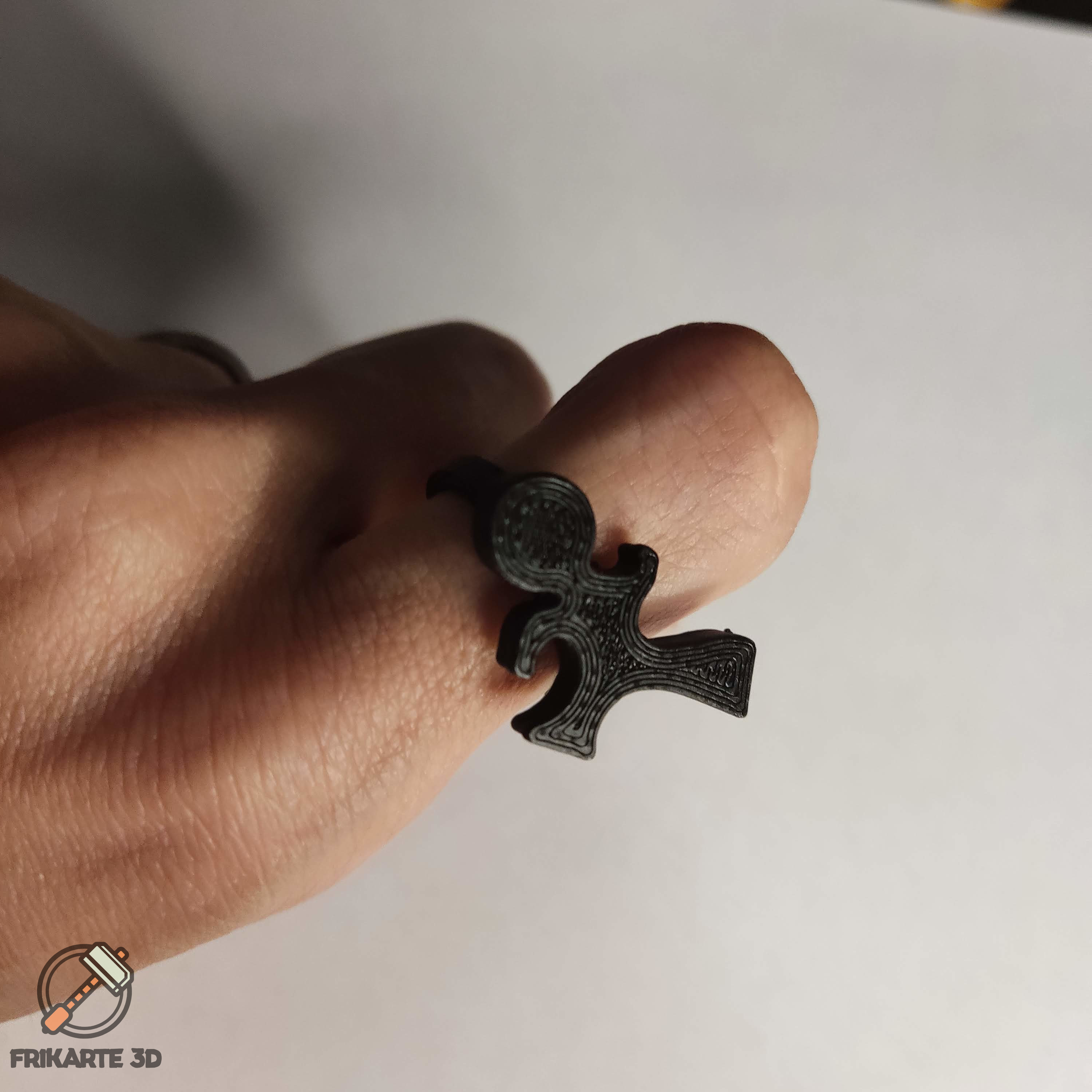 karaté enfant bague mode 3D print model - Mito3D