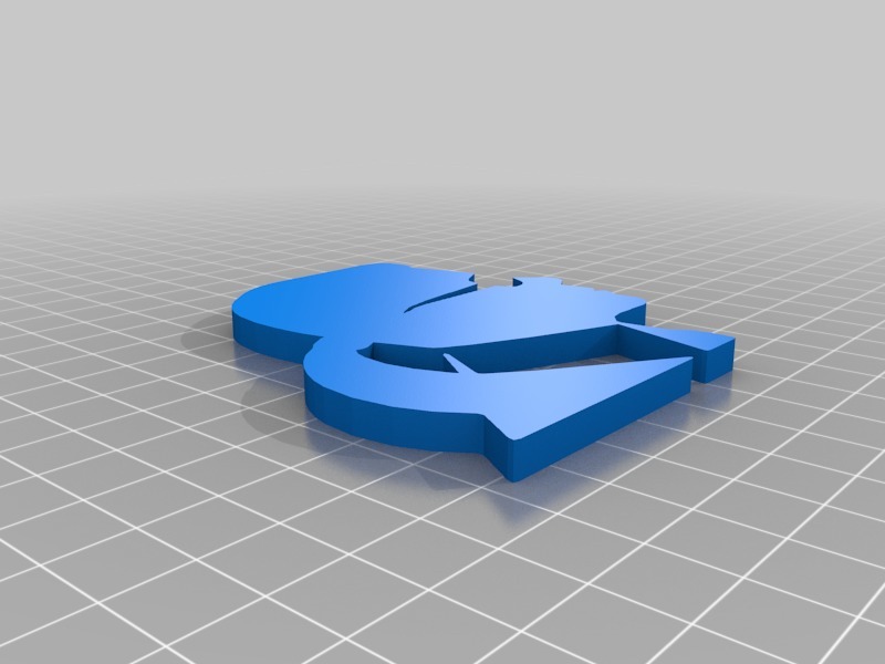 karl lagerfeld testa logo 3D print model - Mito3D