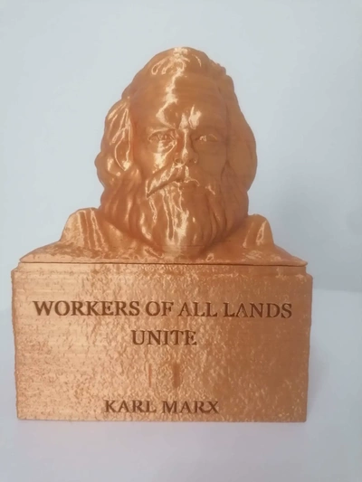 karl marx busto caja 3d modelos descargar crealidad nube 3d print model - Mito3D