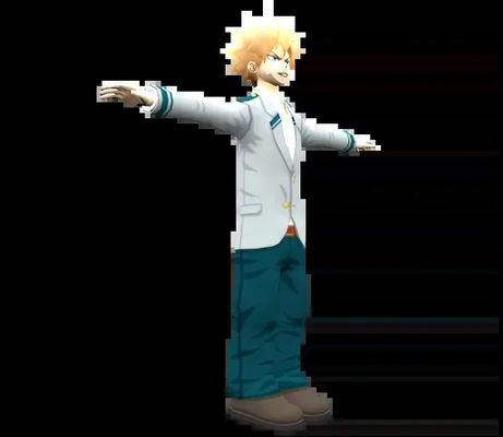 katsuki bakugo schule uniform 3d modelle download realität wolke 3d print model - Mito3D