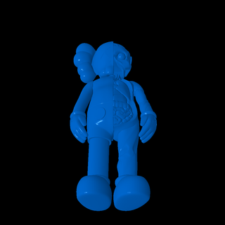 kaws sezionato immaginario personaggi 3d print model - Mito3D