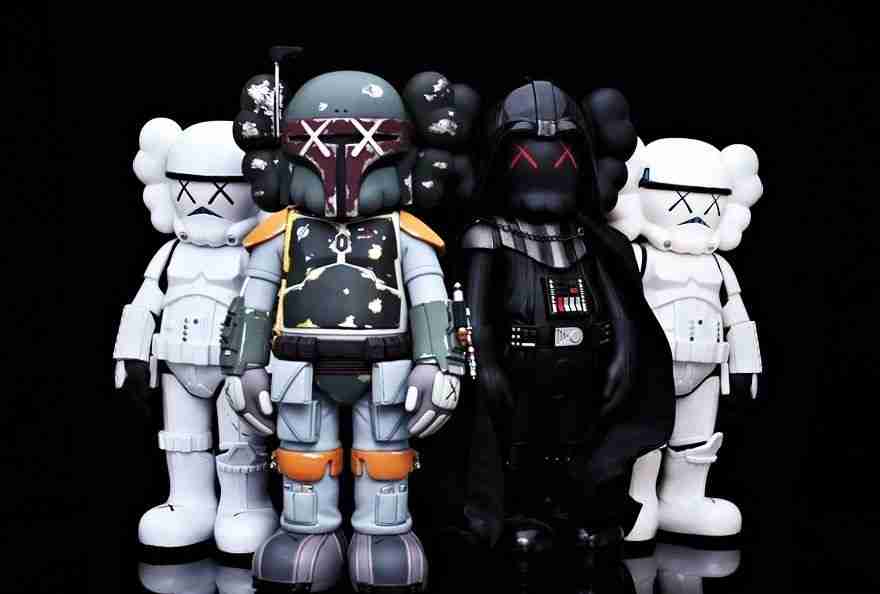 kaws star wars mandalorian x stormtrooper art toy fan Dolls & Accessories 3D print model - Mito3D