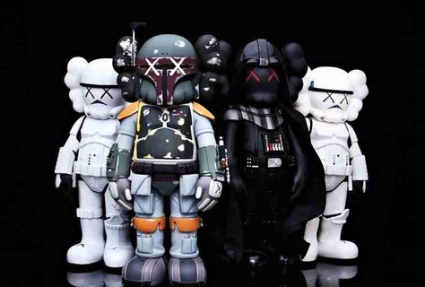 kaws star wars mandalorian x stormtrooper art toy fan Dolls & Accessories 3d print model - Mito3D