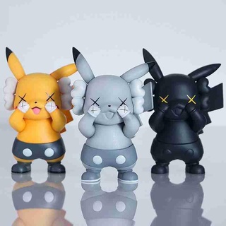 kaws Pikachu arte brinquedo ventilador bonecos acessórios 3d print model - Mito3D