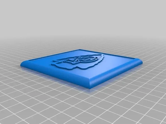 kc chiefs drink coaster 3d models download creality cloud 3d print model - Mito3D