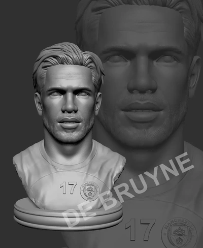 kevin de bruyne 3d models download creality cloud 3d print model - Mito3D