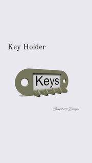 Schlüssel Halter Unterstützung 13 Zuhause Haus Dekor 3d print model - Mito3D