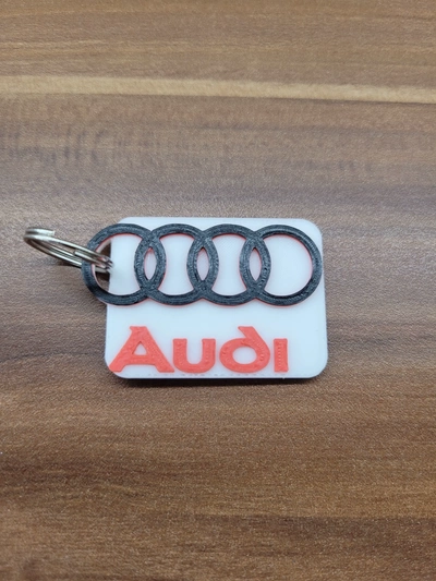 chaveiro audi 3d modelos baixar crialidade nuvem 3d print model - Mito3D