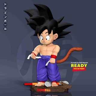 criança Goku pronto pescaria ficcional personagens 3d print model - Mito3D
