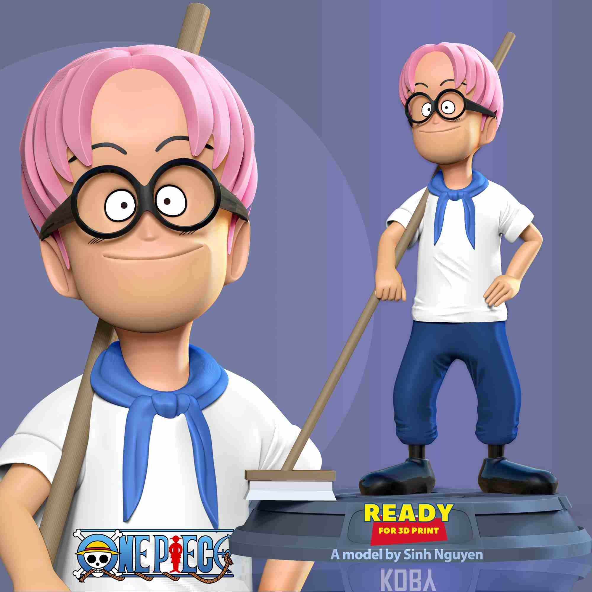 ragazzo koby pezzo fan art immaginario personaggi 3D print model - Mito3D