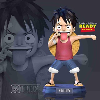 kid monkey luffy Fictional Characters 3d print model - Mito3D