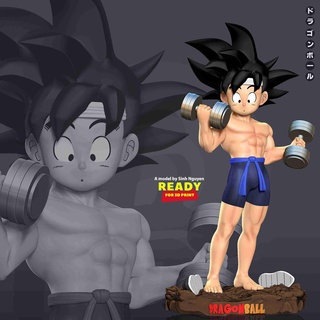 kid son goku gym Fictional Characters 3d print model - Mito3D