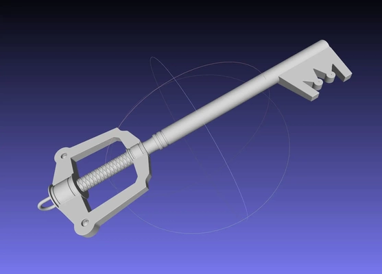reino corazones llave espada imprimible montaje 3d modelos descargar crealidad nube 3d print model - Mito3D