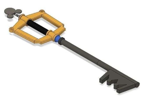 Reino corazones llave espada Moda 3d print model - Mito3D