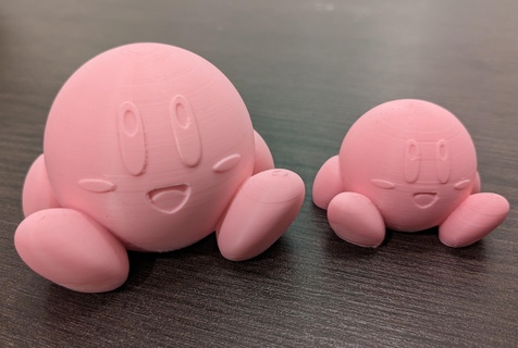 Kirby facile impression 3d modèles Télécharger créalité nuage personnages 3d print model - Mito3D
