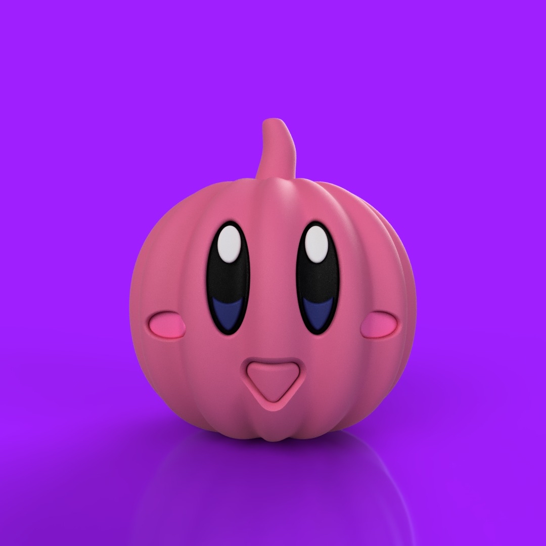 Kirby abóbora faça 3D print model - Mito3D