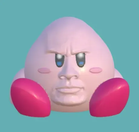 kirby kaya 3d modeller indir creality bulut 3D print model - Mito3D