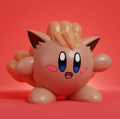 kirby vulpix 3d modèles télécharger créalité nuage 3d print model - Mito3D