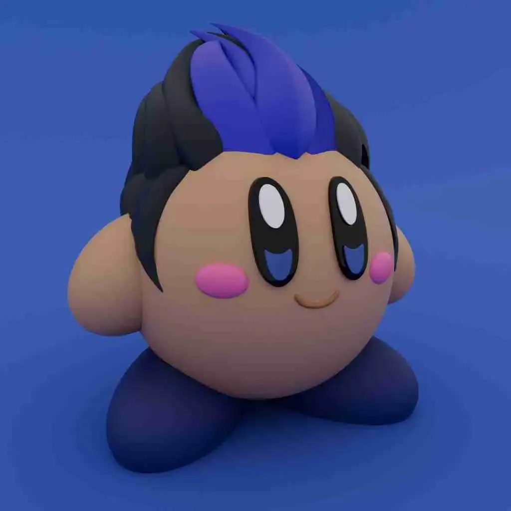 kirby yoru vaillant 3d modèles télécharger créalité nuage 3D print model - Mito3D