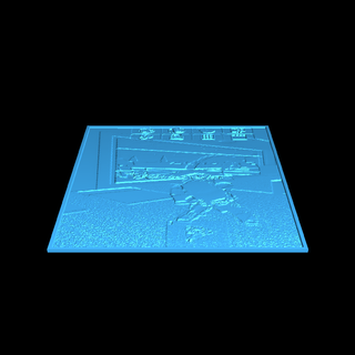 bacio sfondo roblox litofania 3d print model - Mito3D