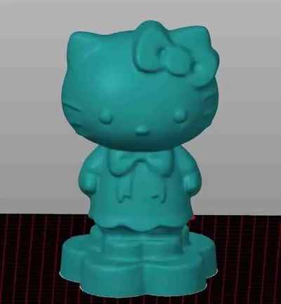 gatito 7 3d modelos descargar crealidad nube 3d print model - Mito3D