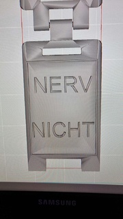 toque Schild nervosismo nicht 3d print model - Mito3D