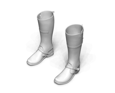 knee boots Fashion 3d print model - Mito3D