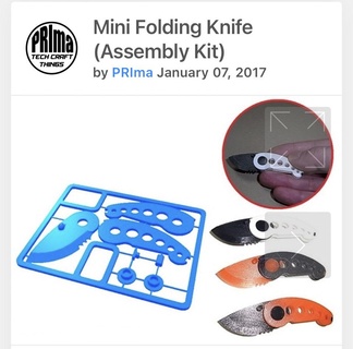 faca kit cartão maquinaria equipamento 3d print model - Mito3D