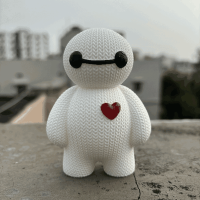 knitted baymax 3d models download creality cloud fictional characters 3d print model - Mito3D