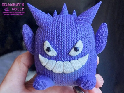 knitted gengar Others 3d print model - Mito3D