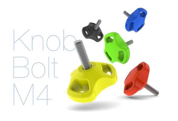 knob bolt m4 3d models download creality cloud 3d print model - Mito3D