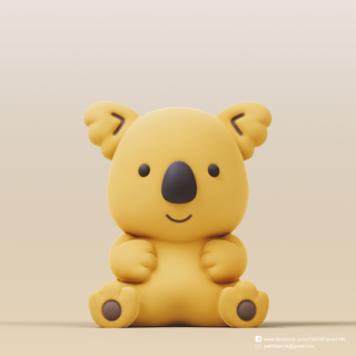 koala koalalar Mart kurgusal karakterler 3d print model - Mito3D