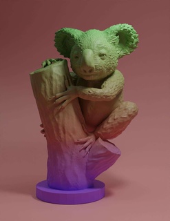 Koala Statue 3d Modelle download Realität Wolke Tiere 3d print model - Mito3D