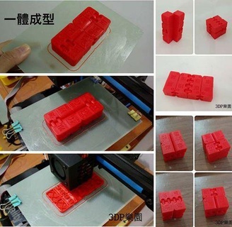 kobayashi fidget cube - chinese lucky word Puzzles & Brain-teasers 3d print model - Mito3D
