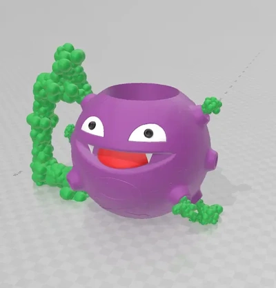 koffing suporte 3d modelos baixar crialidade nuvem 3d print model - Mito3D