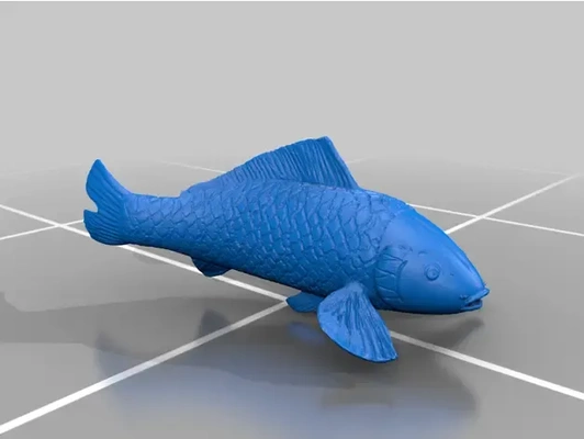 koi poisson 3d modèles télécharger créalité nuage 3d print model - Mito3D