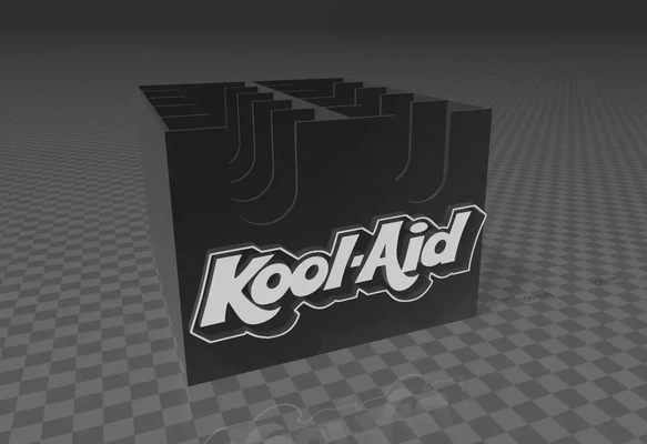 kool-aid pack storage 3d models download creality cloud 3d print model - Mito3D