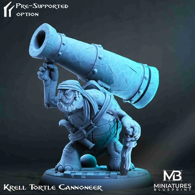 krell tortyle cannoneer 3d models download creality cloud 3d print model - Mito3D