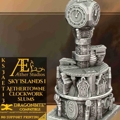 ks3aet13 aethertowne mecanismo relógio favelas 3d modelos baixar crialidade nuvem 3d print model - Mito3D