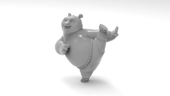 kungfu panda 3d modèles télécharger créalité nuage fictif personnages 3d print model - Mito3D