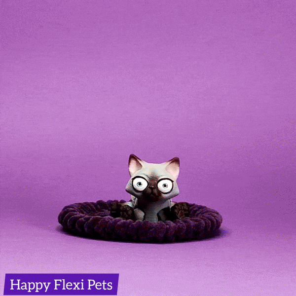 kuzya kedi Yazdır yer mafsallı oyuncak memeli 3D print model - Mito3D