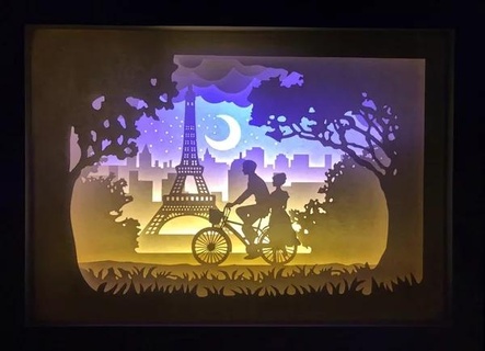 la Tour Eiffel Beleuchtung 3d print model - Mito3D