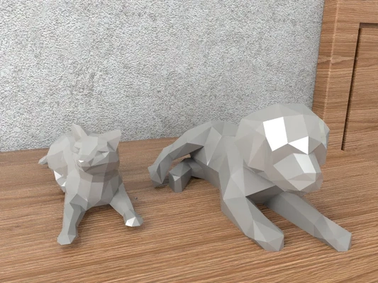 labrador chat animaux lowpoly 3d modèles télécharger créalité nuage mammifère 3d print model - Mito3D