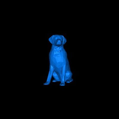 labrador poli 3d modelos baixar crialidade nuvem 3d print model - Mito3D