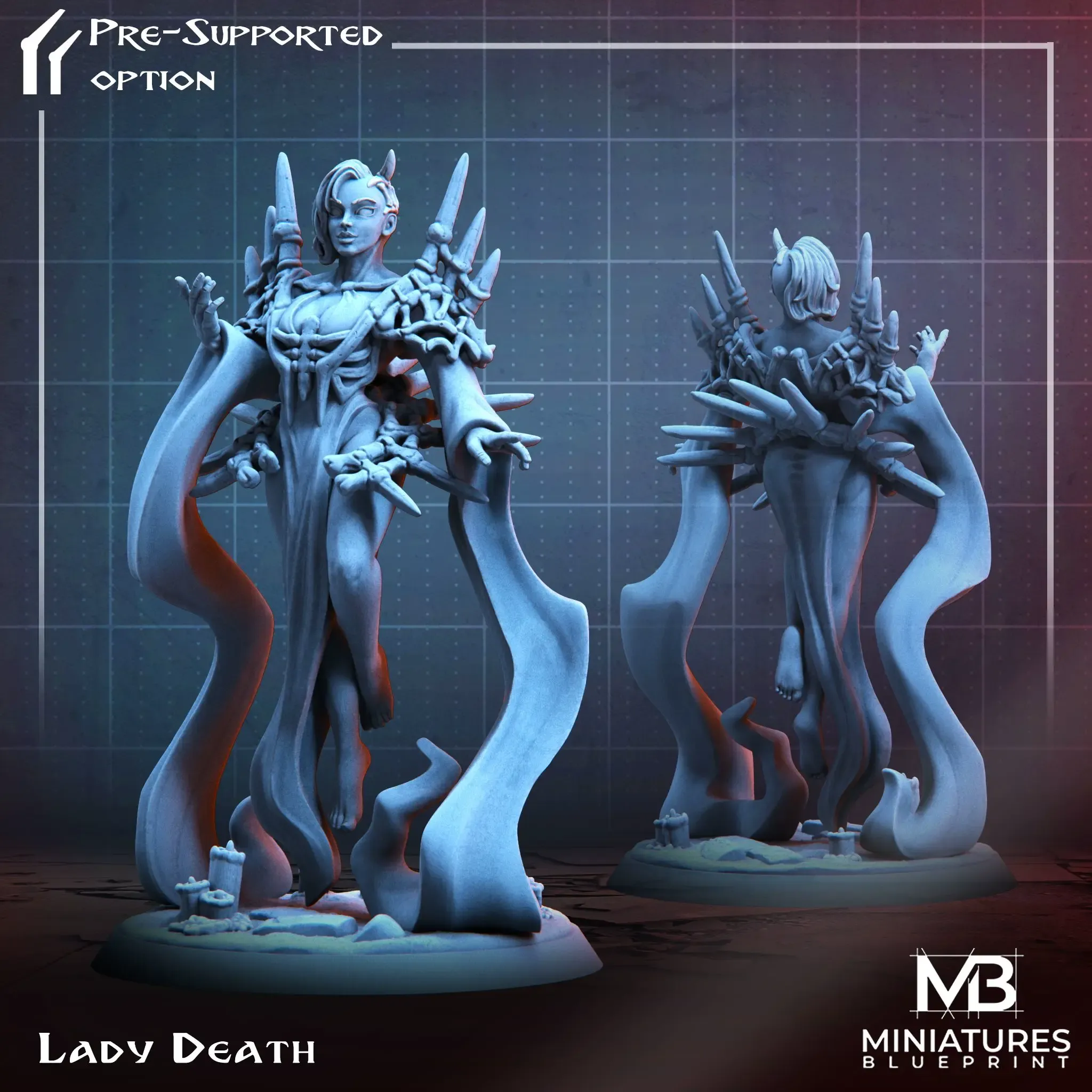 senhora morte 3d modelos baixar crialidade nuvem 3D print model - Mito3D